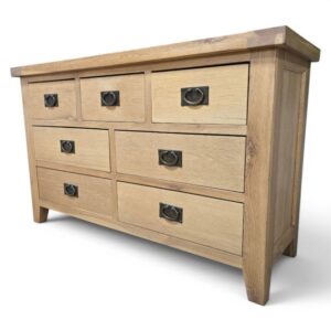 double chest of bedroom drawers pre-owned from barker and stonehouse solid oak