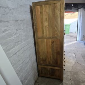 Explore the elegance of this pre-loved Oak Furniture Land Light Mantis triple wardrobe in solid mango wood Explore the elegance of this pre-loved Oak Furniture Land Light Mantis triple wardrobe in solid mango wood