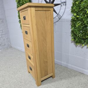 PreLoved Solid Oak Tallboy: Timeless Quality and Huge Savings PreLoved Solid Oak Tallboy: Timeless Quality and Huge Savings
