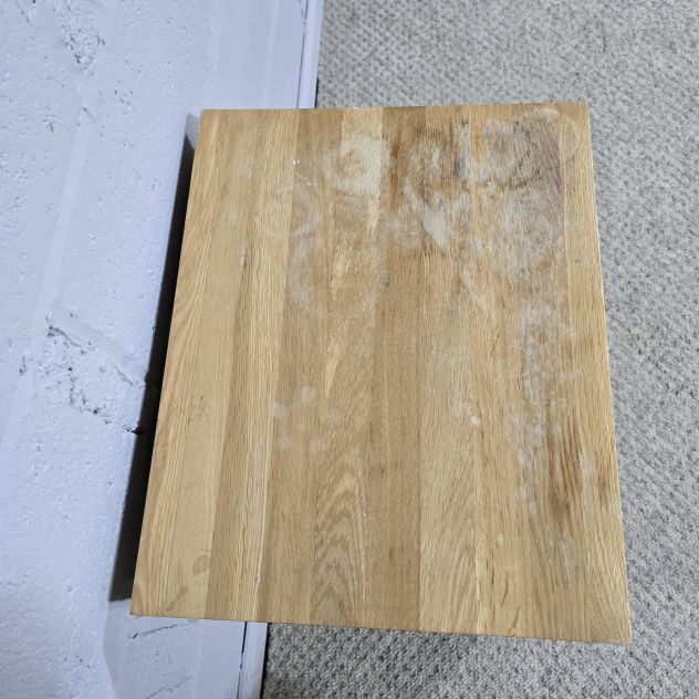 Bevel Natural Solid Oak Bedside Table - Second-Hand Elegance Bevel Natural Solid Oak Bedside Table - Second-Hand Elegance