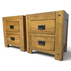 Second Hand Oak FurnitureLand Solid Oak Bedside Drawers - Save Big and Add Character Second Hand Oak FurnitureLand Solid Oak Bedside Drawers - Save Big and Add Character