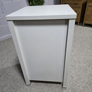 Peek inside its story... then write your own chapter with this second-hand solid wood tallboy. Peek inside its story... then write your own chapter with this second-hand solid wood tallboy.