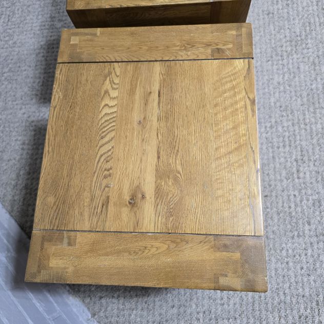 Second Hand Oak FurnitureLand Solid Oak Bedside Drawers - Save Big and Add Character Second Hand Oak FurnitureLand Solid Oak Bedside Drawers - Save Big and Add Character