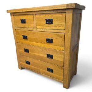 Elegant Pre-Owned Oak Furniture Land Original Rustic Solid Oak Chest of Drawers Elegant Pre-Owned Oak Furniture Land Original Rustic Solid Oak Chest of Drawers