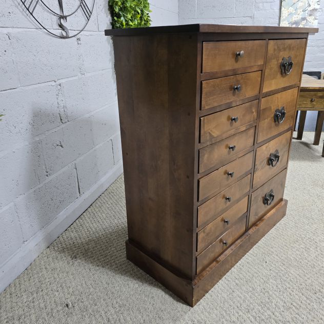Laura Ashley Garrat Chest of Drawers - Second Hand, Dark Chestnut Stain Laura Ashley Garrat Chest of Drawers - Second Hand, Dark Chestnut Stain
