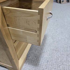 Oak Furniture Land Bevel Solid Oak Bedside Cabinets - Preowned and Fabulous Oak Furniture Land Bevel Solid Oak Bedside Cabinets - Preowned and Fabulous