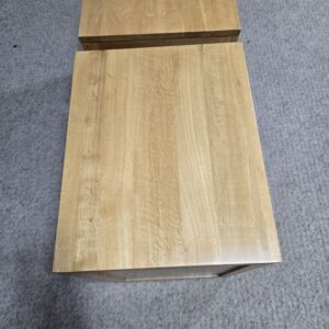 Oak Furniture Land Bevel Solid Oak Bedside Cabinets - Preowned and Fabulous Oak Furniture Land Bevel Solid Oak Bedside Cabinets - Preowned and Fabulous