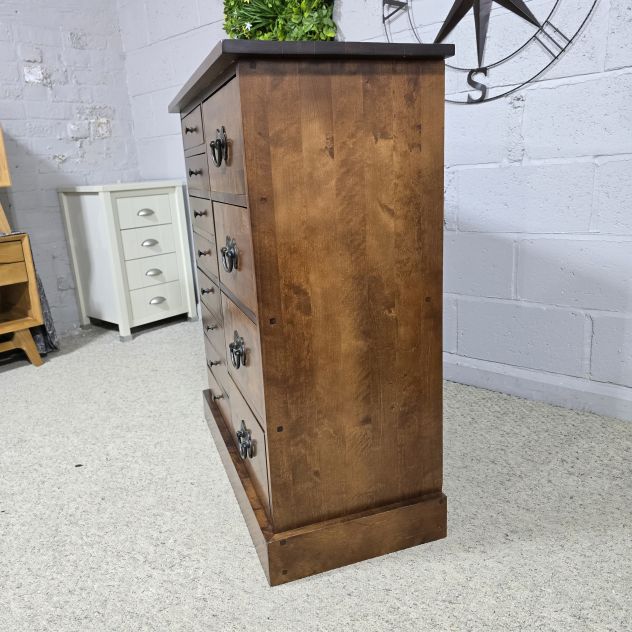 Laura Ashley Garrat Chest of Drawers - Second Hand, Dark Chestnut Stain Laura Ashley Garrat Chest of Drawers - Second Hand, Dark Chestnut Stain