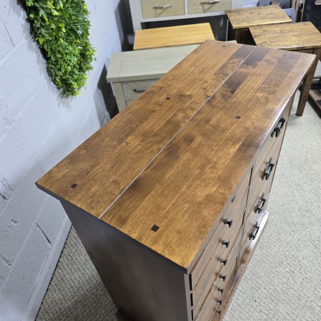 Laura Ashley Garrat Chest of Drawers - Second Hand, Dark Chestnut Stain Laura Ashley Garrat Chest of Drawers - Second Hand, Dark Chestnut Stain