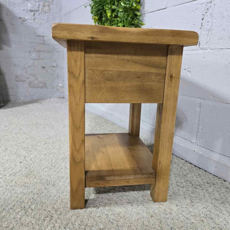 Elevate Your Space with This Pre-loved Oak Furniture Land Original Rustic Side Table Elevate Your Space with This Pre-loved Oak Furniture Land Original Rustic Side Table