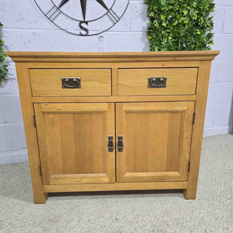 Peek inside its story... then write your own chapter with this pre-loved solid oak sideboard. Peek inside its story... then write your own chapter with this pre-loved solid oak sideboard.