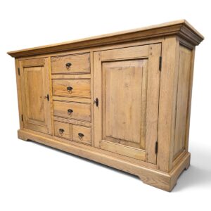Explore the rustic elegance of this PreLoved Barker and Stonehouse French oak sideboard. Save 89% and enjoy luxury at a fraction of the cost. Explore the rustic elegance of this PreLoved Barker and Stonehouse French oak sideboard. Save 89% and enjoy luxury at a fraction of the cost.